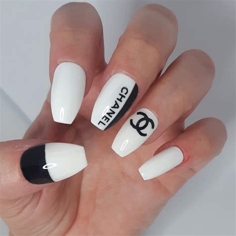 chanel acrylic nails designs|most popular chanel nail polish.